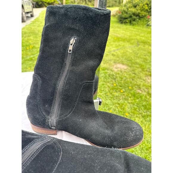 Ugg Black leather boots - Picture 4 of 9